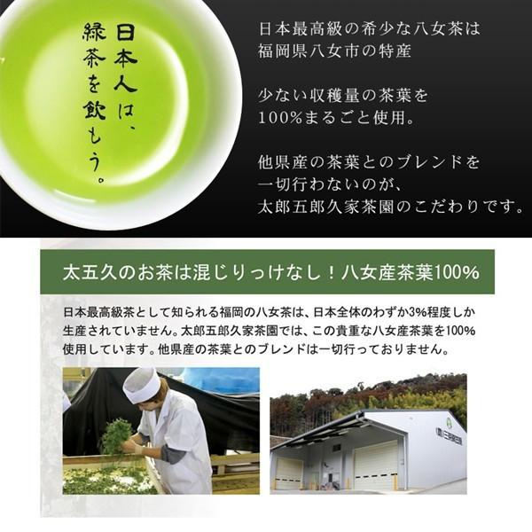 希少 八女茶発祥家第34代太郎五郎久家茶園『八女特選煎茶100%』100g×2袋