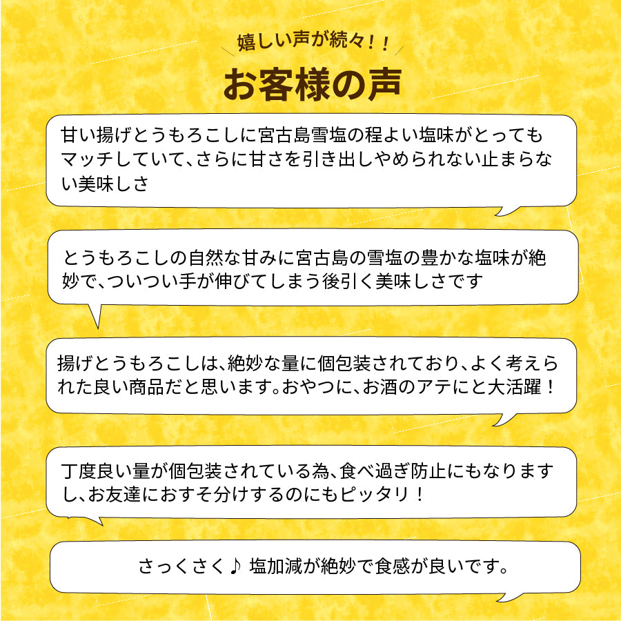 小袋 おつまみ 揚げとうもろこし 約55g(約10個〜13個)