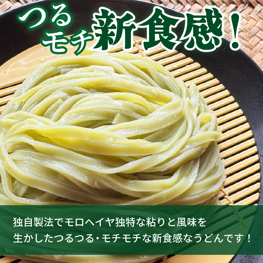 つるつる モチモチ 新食感 モロヘイヤうどん5人前