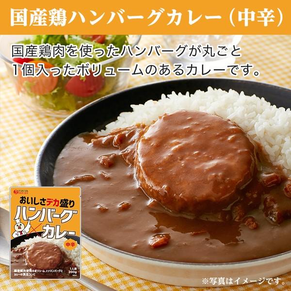 国産鶏ハンバーグカレー 4袋 中辛