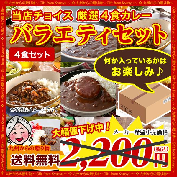 当店チョイス 厳選4食カレー バラエティセット