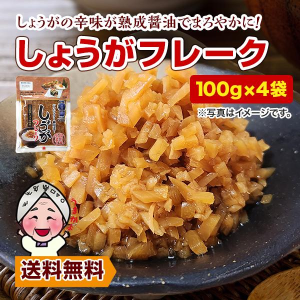 国産生姜使用! しょうがフレーク(100g) ×4袋