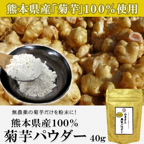 菊芋 パウダー 熊本県産菊芋使用 ふるさと 菊芋 きくいも パウダー 40g×3袋 送料無料 イヌリンパワー キクイモ 健康 国産 熊本 野菜