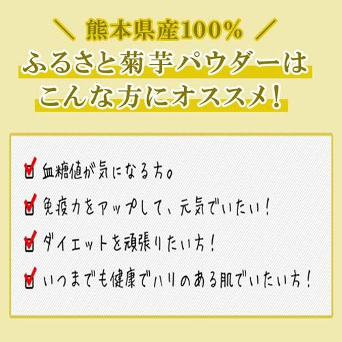 菊芋 パウダー 熊本県産菊芋使用 ふるさと 菊芋 きくいも パウダー 40g×3袋 送料無料 イヌリンパワー キクイモ 健康 国産 熊本 野菜