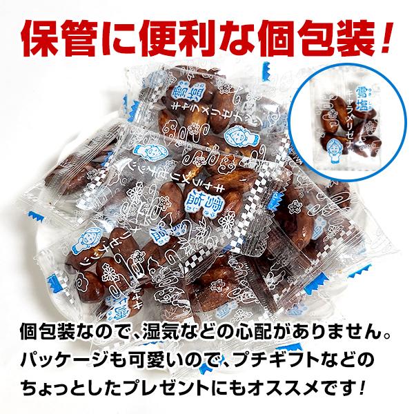 雪塩ピーナッツキャラメリゼ 約350g カリッと香ばしい 小袋 小分け ピロ包装 お酒 沖縄 宮古島 雪塩 ピーナッツ ナッツ 個包装