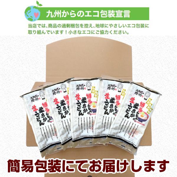 送料無料 博多 あご出汁 博多んもん柔らか生うどん 5人前 乾燥ねぎ付き 半生麺 博多うどん うどん