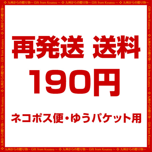 送料の一部ご負担　190円 再送料