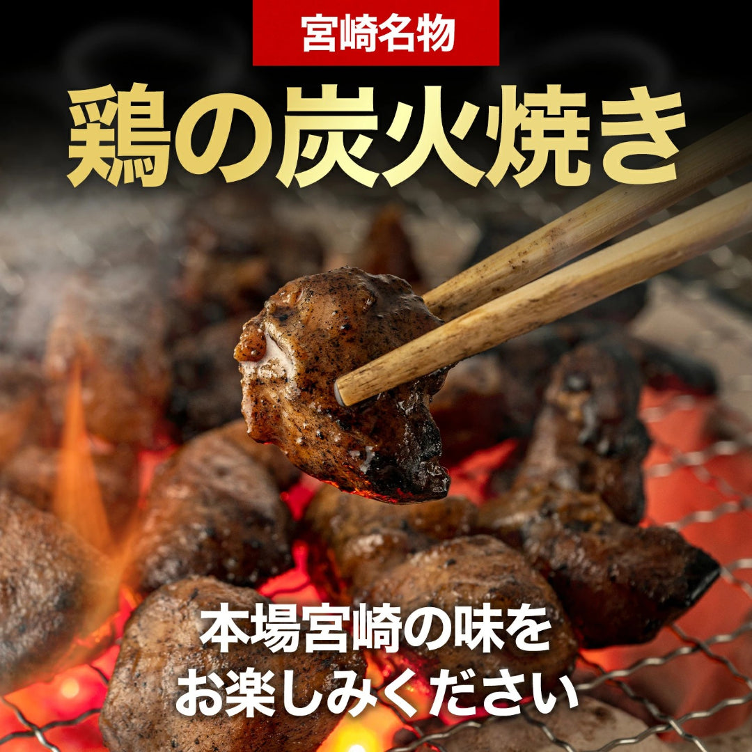 宮崎名物 鶏の炭火焼き 100gX3袋 国産100％ 職人が手焼き